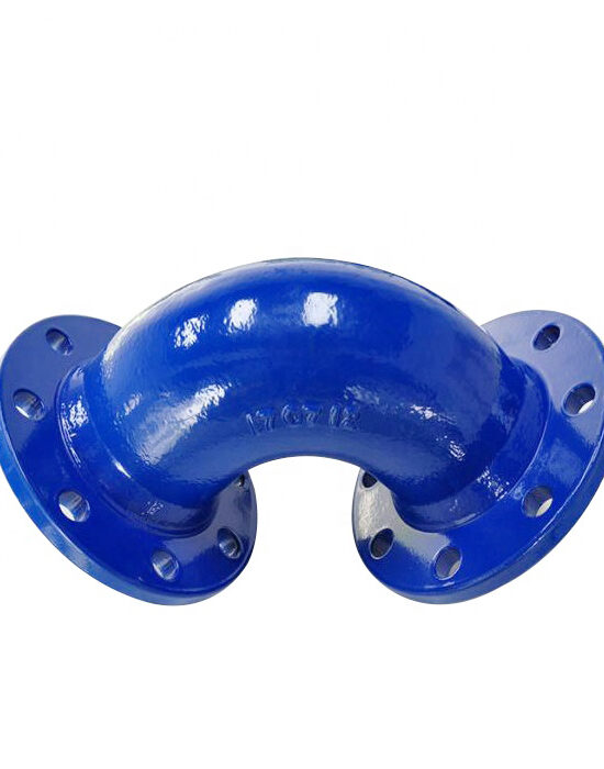 An image of a 90 Degree Double Flanged Bend.