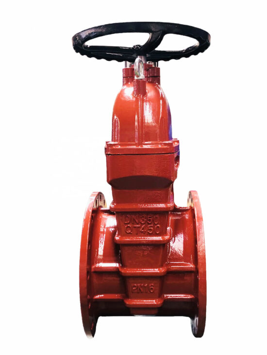 Resilient wedge gate valve manufactured by JHY, showcasing its robust design and superior durability for efficient water flow control.