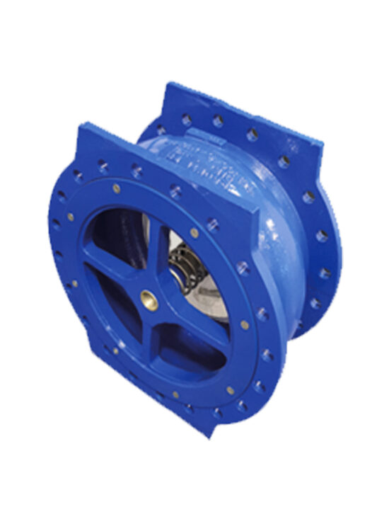 A picture of a silent check valve installed in a plumbing system. The valve is made of durable metal and has a compact design. It is seen in a closed position, preventing backflow of water. The valve is labeled with its brand name and specifications.