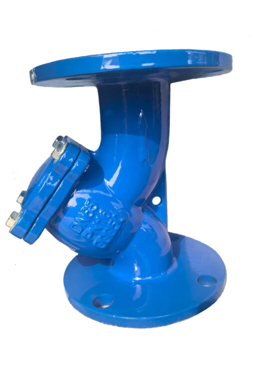 GGG50 PN16 Y Type Strainer with stainless steel mesh installed on water piping