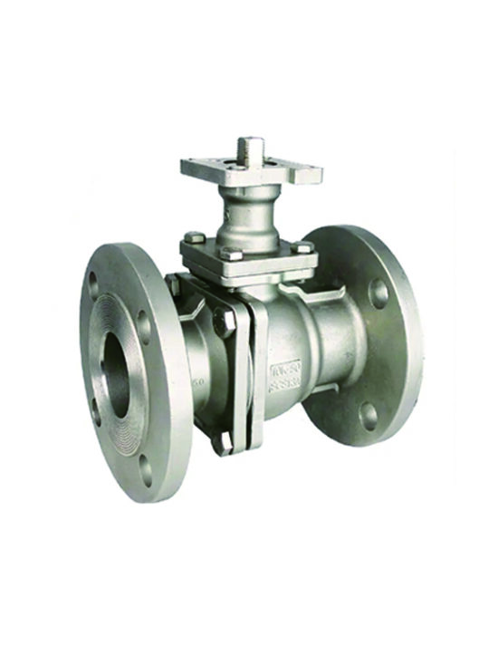 Stainless steel flanged floating ball valve with ANSI Class 150/600 rating, featuring a robust design for high-pressure industrial applications.