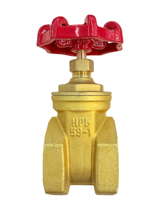 High-quality brass gate valve for water and gas applications