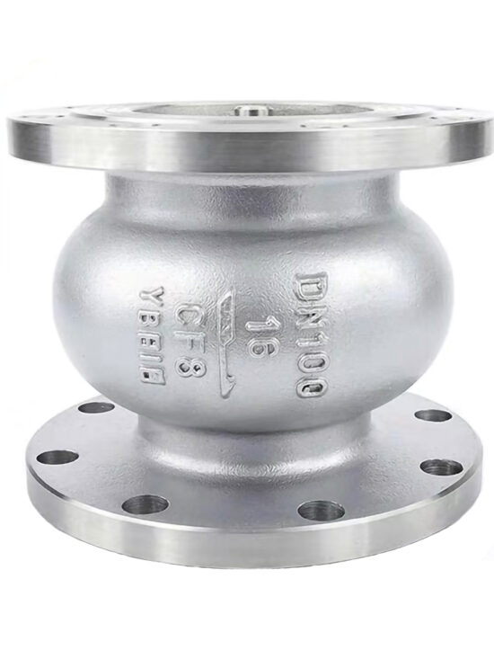 Silent check valve made of stainless steel, featuring a 4 check valve design for efficient flow control and prevention of water hammer.